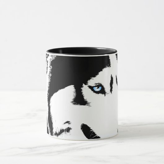Coffee Cool Siberian Husky Cup Cool Mok (Midden)