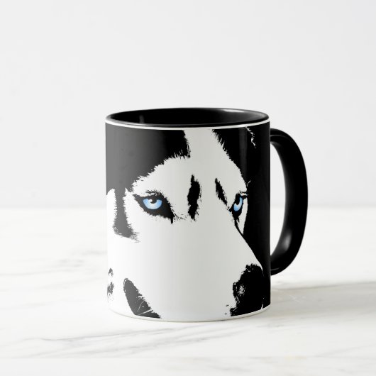Coffee Cool Siberian Husky Cup Cool Mok (Voorkant rechts)