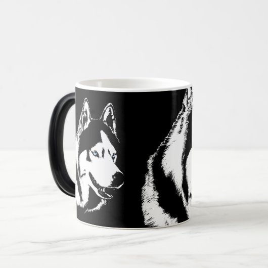 Coffee Cool Siberian Husky Cup Cool Mok (Voorkant links)