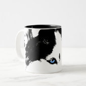 Coffee Cool Siberian Husky Cup Cool Mok (Voorkant links)