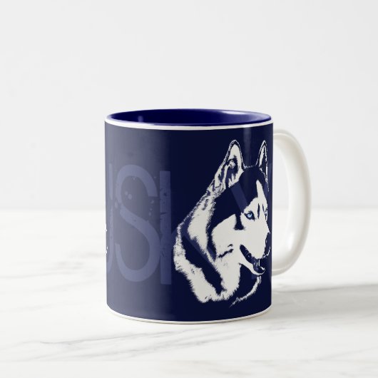 Coffee Cool Siberian Husky Cup Cool Mok (Voorkant rechts)