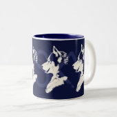 Coffee Cool Siberian Husky Cup Cool Mok (Voorkant rechts)