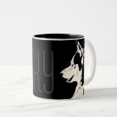 Coffee Cool Siberian Husky Cup Cool Mok (Voorkant rechts)