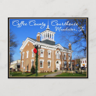 Coffee County Courthouse - Manchester, TN Feestdagenkaart