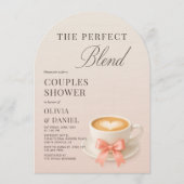 Coffee Couples Shower The Perfect Blend Coquette  Kaart (Voorkant)