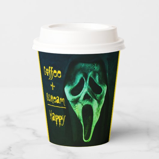 Coffee Cravings Fun Coffee Papieren Bekers (Voorkant)