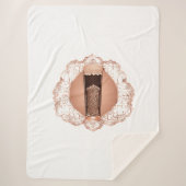 Coffee Cream AI art Sherpa Deken (Voorkant)