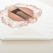 Coffee Cream AI art Sherpa Deken (3/4)