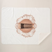 Coffee Cream AI art Sherpa Deken (Voorkant (horizontaal))