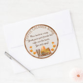Coffee Creamer-cacabomenetiket Ronde Sticker (Envelop)