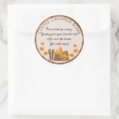 Coffee Creamer-cacabomenetiket Ronde Sticker (Tas)