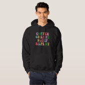 Coffee Create Sleep Repeat  Cute Artwork Creatives Hoodie (Voorkant volledig)