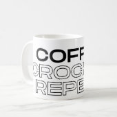 Coffee Crochet Repeat Coffee Mug Koffiemok (Voorkant links)
