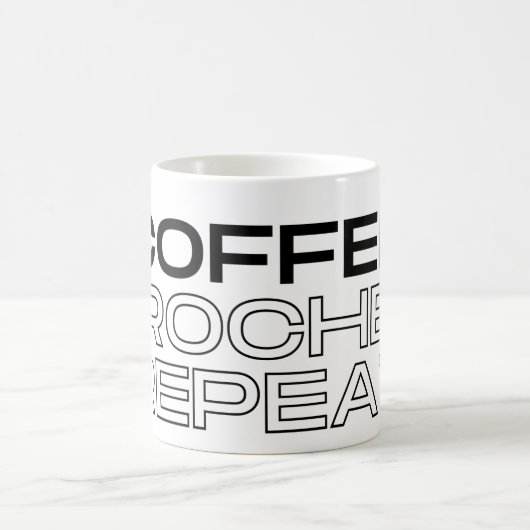 Coffee Crochet Repeat Coffee Mug Koffiemok (Center)