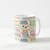 Coffee Cuddles Cute Classic Mug, 11 oz Coffee Mug Koffiemok (Voorkant rechts)