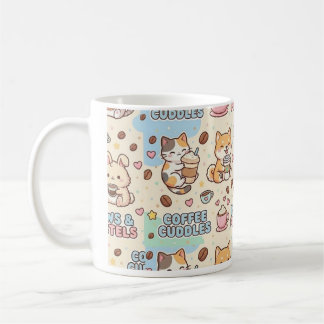 Coffee Cuddles Cute Classic Mug, 11 oz Coffee Mug Koffiemok