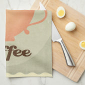 Coffee cup afbeelding theedoek (Quarter Fold)