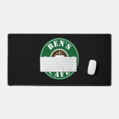 Coffee cup and beans logo custom counter bureaumat (Keyboard & Muis)