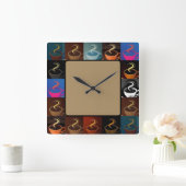 coffee cup assembly vierkante klok (Huis)