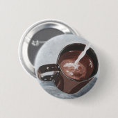 Coffee Cup Button - Zilver en goud (Voorkant /achterkant)