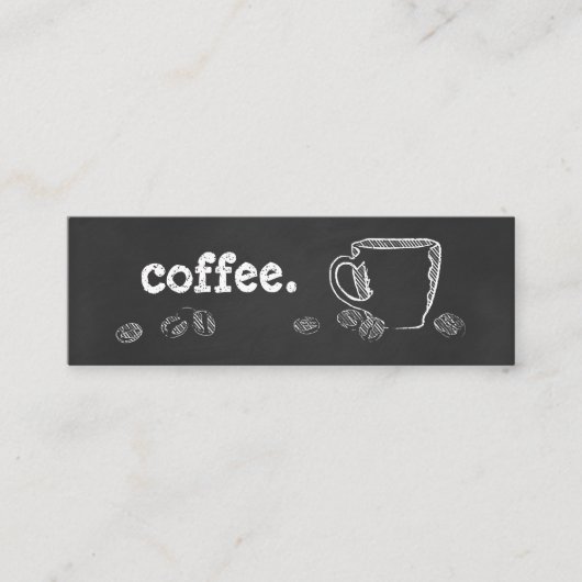 COFFEE CUP CHALK loyaliteitsprogramma Klantenkaartje (Voorkant)
