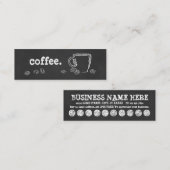 COFFEE CUP CHALK loyaliteitsprogramma Klantenkaartje (Voorkant / Achterkant)