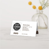 Coffee Cup Cookie Heart Shaped Foam Gift Kaart Plaatskaartje (Achterkant)