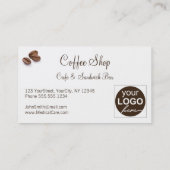 Coffee Cup Cookie Heart Shaped Foam | Uw Logo Visitekaartje (Achterkant)