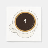 Coffee Cup Diver Servet (Voorkant)