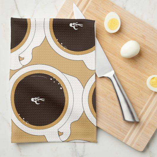 Coffee Cup Diver Theedoek (Quarter Fold)