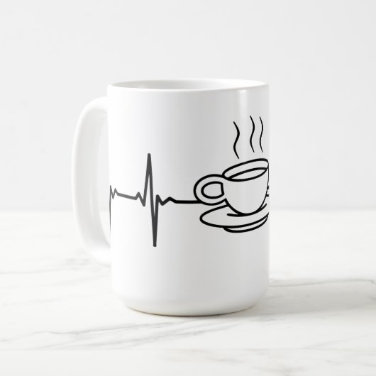 Coffee cup EKG Koffiemok (Voorkant links)