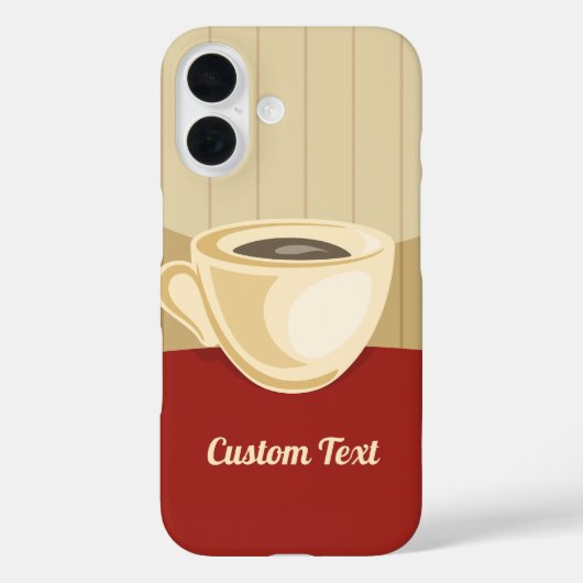 Coffee Cup Hoesje-Mate iPhone Case (Achterkant)