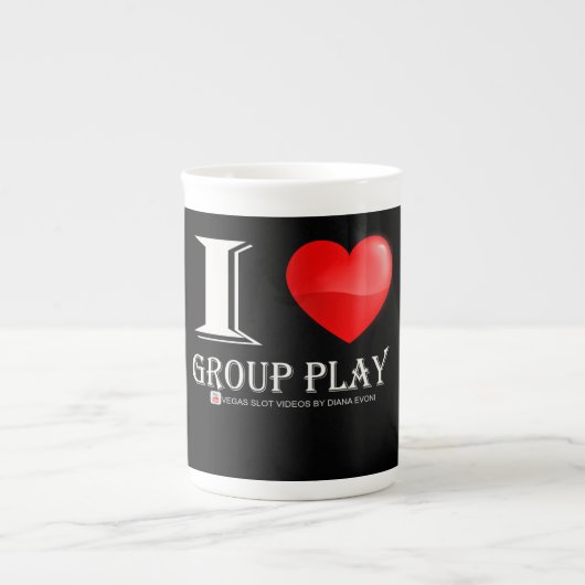 Coffee Cup I Love Group Play Porselein Kop (Voorkant)