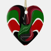 Coffee cup Kenya Flag Hakuna Matata Keramisch Ornament (Rechts)
