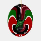 Coffee cup Kenya Flag Hakuna Matata Keramisch Ornament (Rechts)