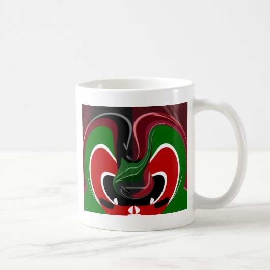Coffee cup Kenya Flag Hakuna Matata Koffiemok (Rechts)