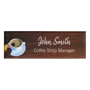 Coffee Cup Koekkerij Haped Schuimkoffie Naambadge