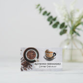 Coffee Cup Logo | Bonen Visitekaartje (Staand voorkant)