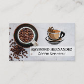 Coffee Cup Logo | Bonen Visitekaartje (Voorkant)