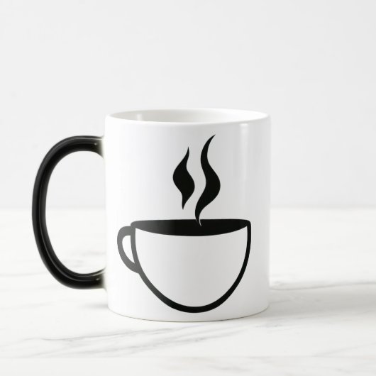 Coffee cup logo magische mok (Links)