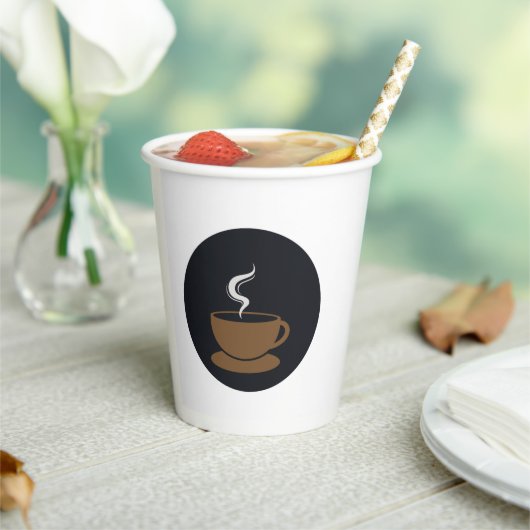 Coffee Cup Logo Mok Papieren Bekers (Insitu)