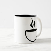 Coffee cup logo tweekleurige koffiemok (Voorkant rechts)