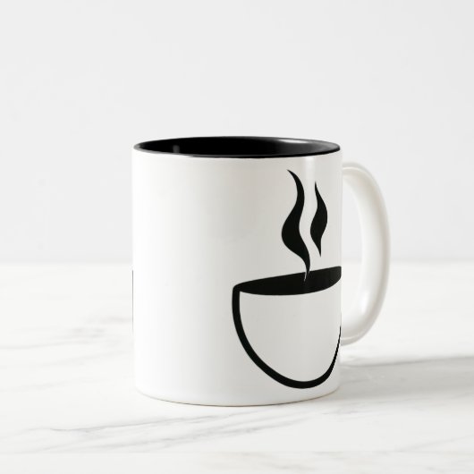 Coffee cup logo tweekleurige koffiemok (Voorkant rechts)