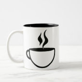 Coffee cup logo tweekleurige koffiemok (Links)
