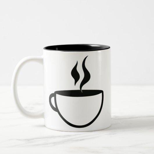 Coffee cup logo tweekleurige koffiemok (Links)