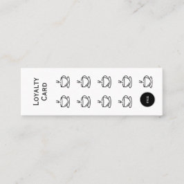 Coffee Cup Loyalty Kaart, eenvoudig budget