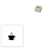 Coffee Cup Loyalty Kaart Stamp Rubberstempel (Gestempeld)