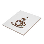 Coffee Cup Mark Design Tegel voor keuken of wand Tegeltje (Zijkant)