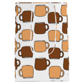 Coffee Cup patroon Medium Cadeauzakje (Achterkant)