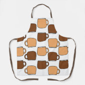 Coffee Cup patroon Schort (Voorkant)